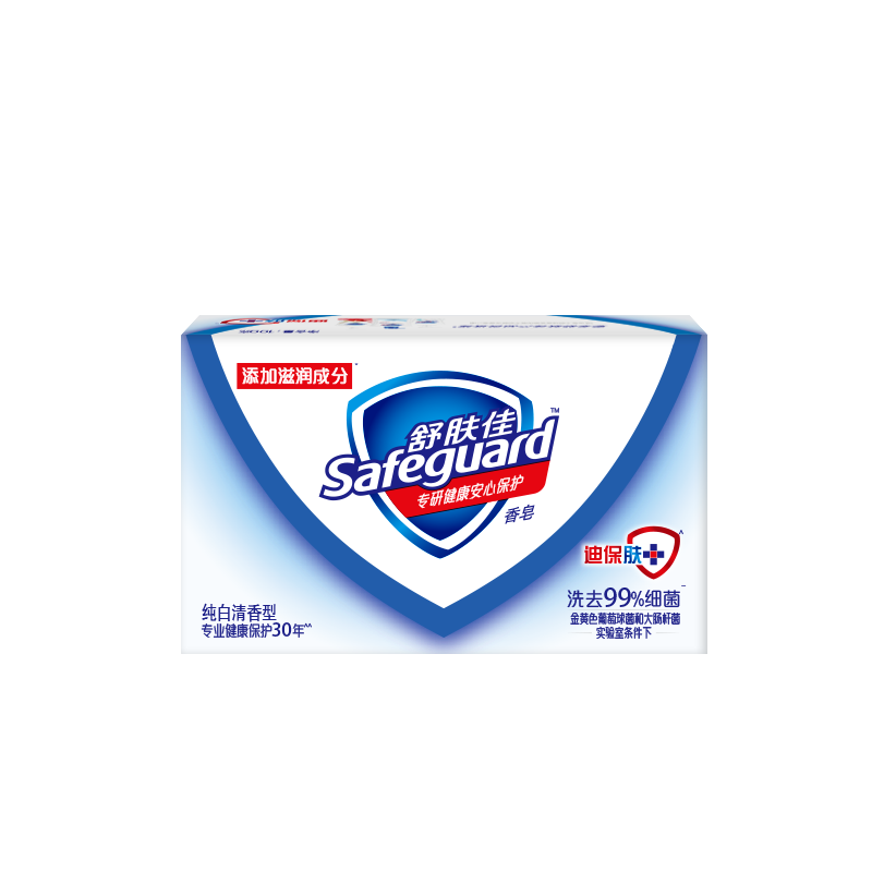 舒肤佳100g香皂三连环纯白留香全身洗澡沐浴肥皂 6块