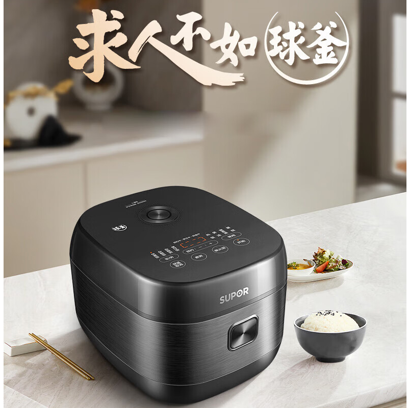 苏泊尔(SUPOR)电饭煲家用智能电饭锅 3升铜晶球釜内胆不粘锅柴火饭热饭SF30HC0028