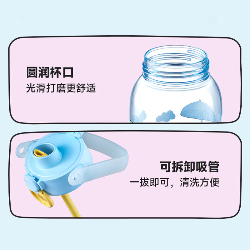 苏泊尔 730ml塑料杯KCP73LH20清凉海滩行高清大图