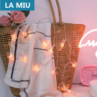 苏宁放心购LA MIU家装火烈鸟灯串LED彩灯闪灯串灯ins少女心房间布置卧室宿舍网红装饰灯火烈鸟款4米40灯【电池款】