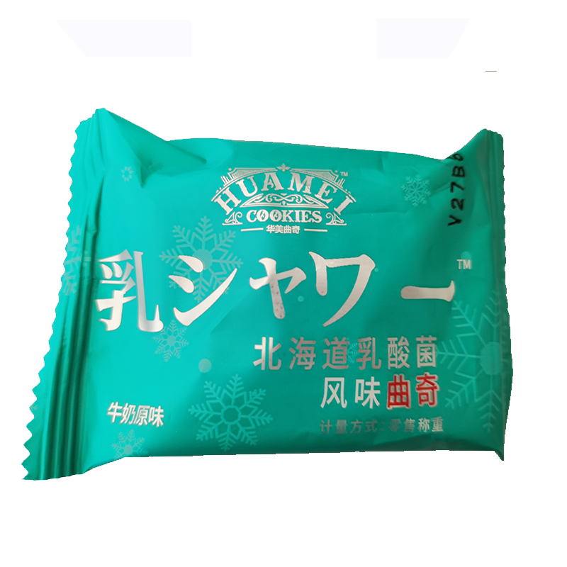华美风味曲奇饼干牛奶原味3kg整箱装
