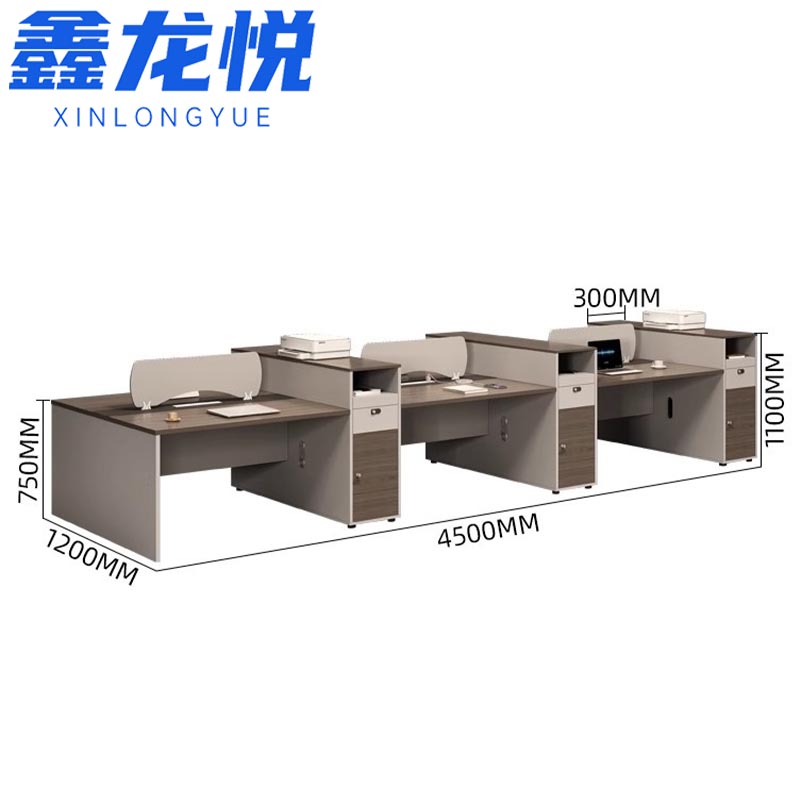鑫龙悦办公桌63769高清大图