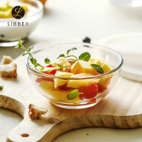 [墨西哥原装进口]Libbey利比钢化玻璃碗保鲜碗饭碗调味辅食甜品四件套