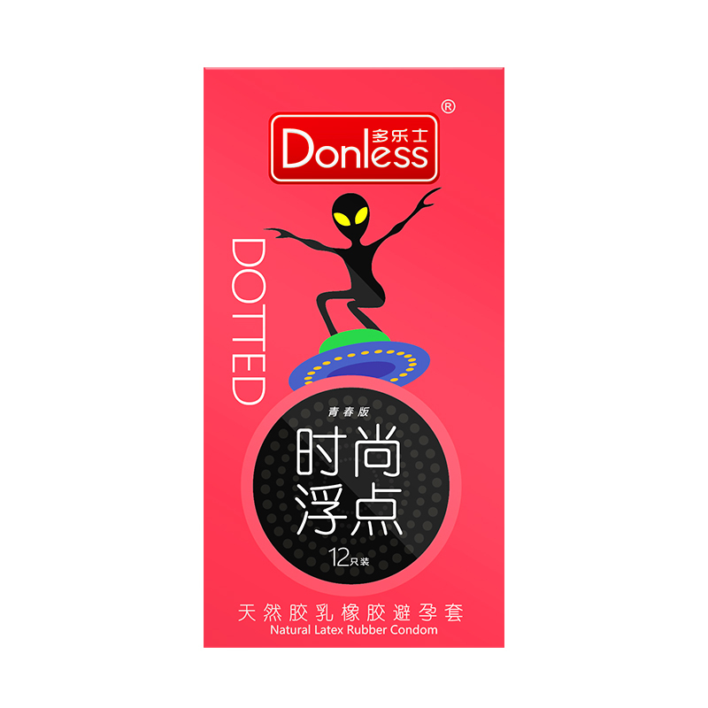 Donless多乐士避孕套超薄男 颗粒大油量安全套套成人学生情趣推荐