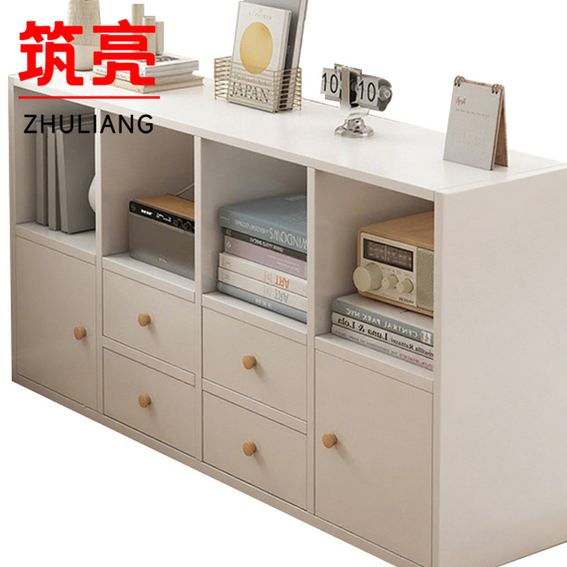 筑亮 置物柜 120*29*60cm白色 台高清大图