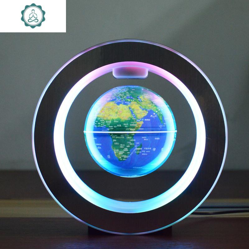 磁悬浮6寸发光自转办公室桌家居摆件摆设创意 地球仪