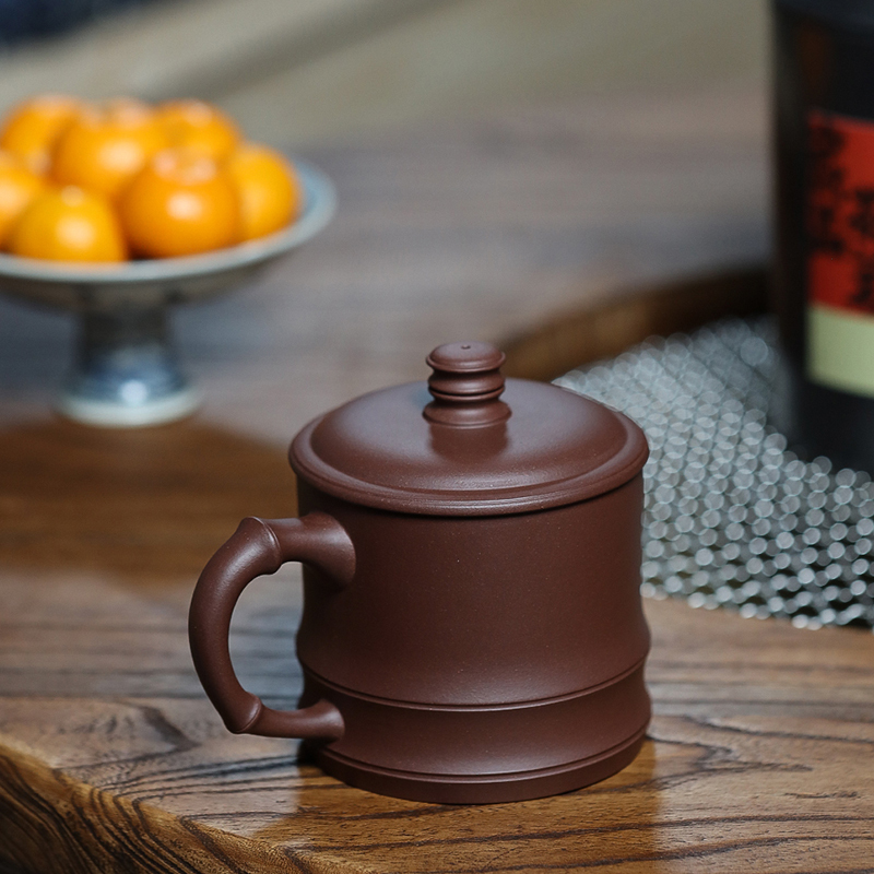 [子冶]山青水秀 原矿老紫泥 紫砂杯 茶杯 宜兴紫砂壶名家全手工茶具正品