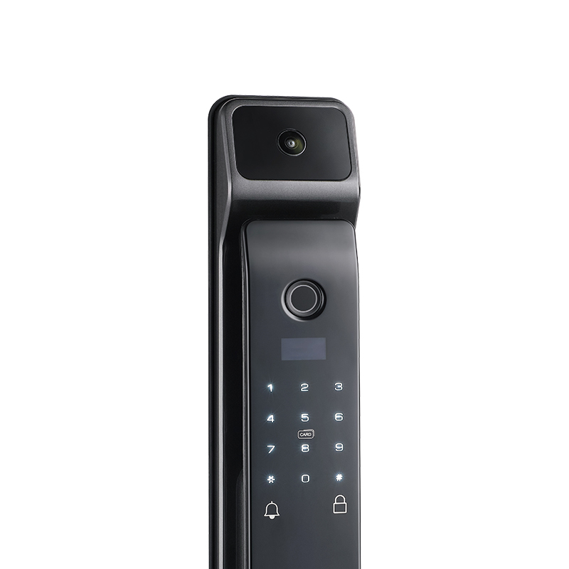 [新品首发]凯迪仕智能锁 T300极夜黑 可视猫眼屏幕监控指纹锁家用防盗门锁磁卡锁电子锁密码锁