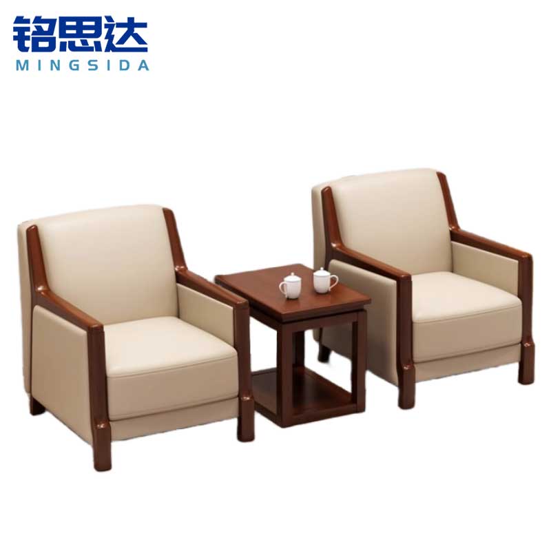 铭思达商务接待沙发1+1+茶几套高清大图