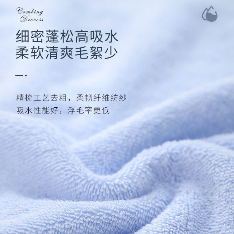 毛巾棉成人洗脸洗澡巾情侣男女棉柔软吸水长绒棉高清大图