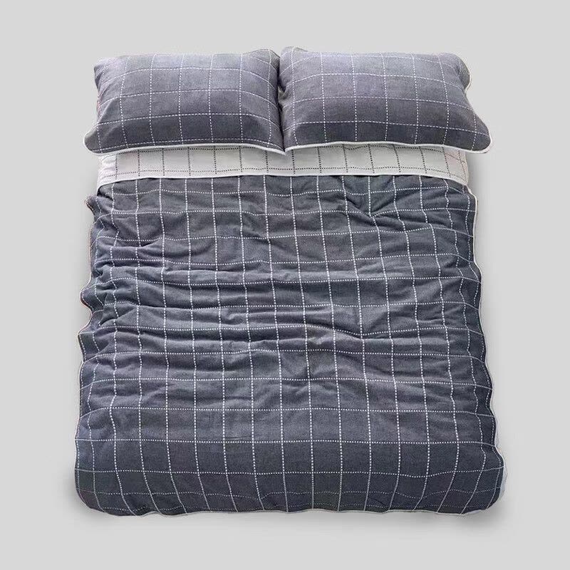 无印良品A类全棉六层纱毛巾毯(被)MJ-Q2025-0370藏蓝图片