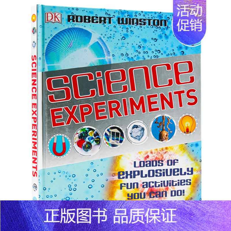 科学实验活动 [正版]DK少儿科普百科 英文原版精装 文学/天文/艺术/发明/音乐/生物/物理/数学/生态/心理/商业