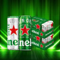 喜力(Heineken)经典啤酒(330ml*12听+星银330*3听 )*2箱 一共30罐 大规格整箱囤货