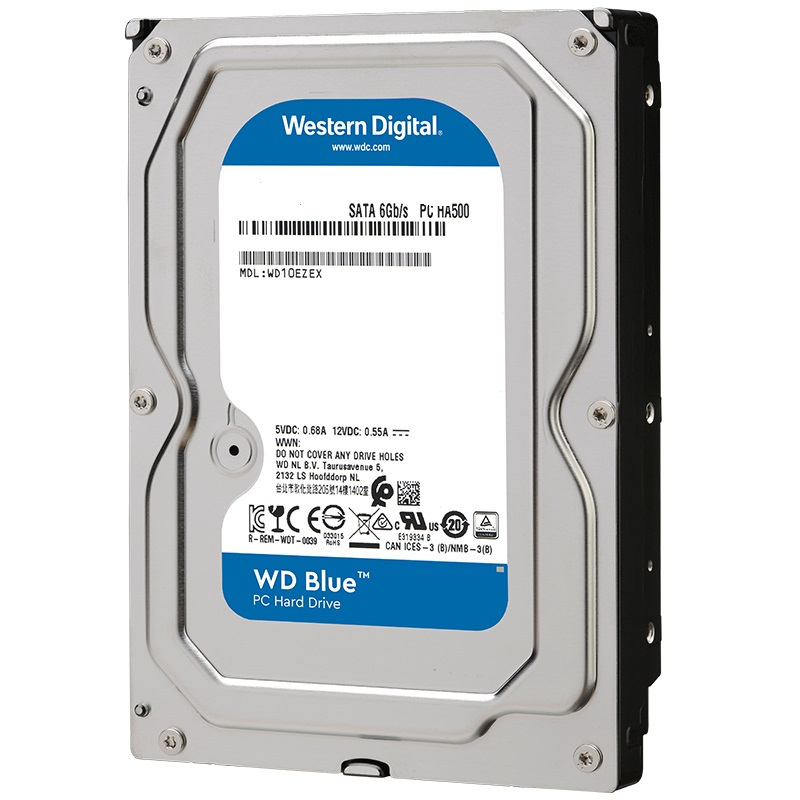 西部数据(WD)蓝盘 4TB SATA6Gb/s 64MB 台式机械硬盘(WD40EZRZ)定制版