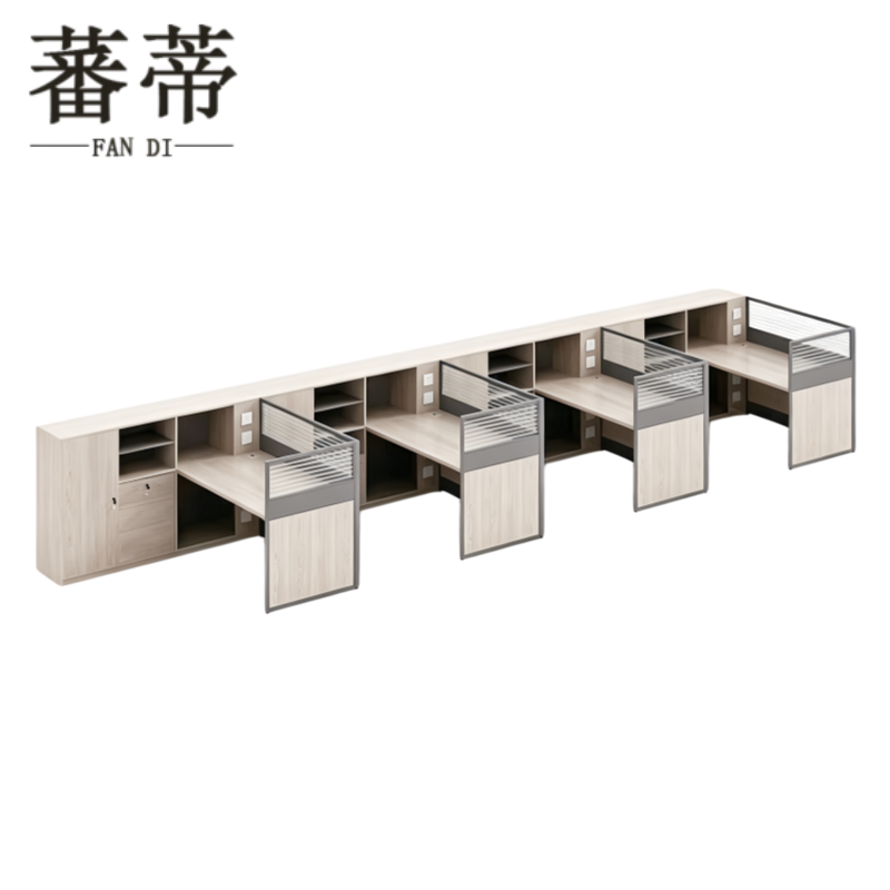 蕃蒂屏风工位5.6*1.5*1.1m(右柜)套高清大图