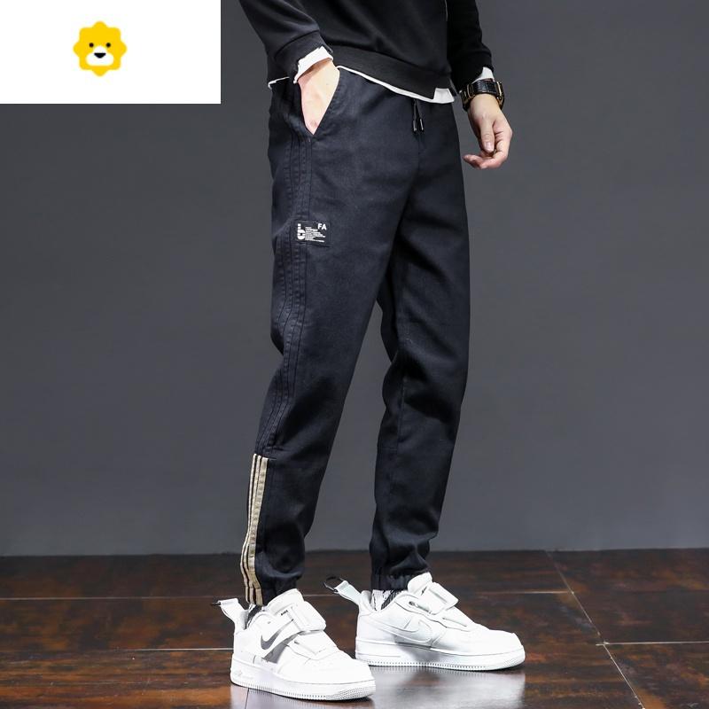 fish basket干活穿的裤子男耐磨耐脏工装休闲裤束脚宽松大码春秋季