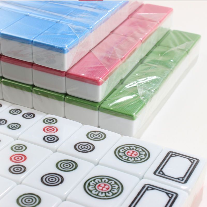 家用手搓牛牛麻将筒子功二八杠筒子推筒子专用麻将饼子斗牛|36橙色