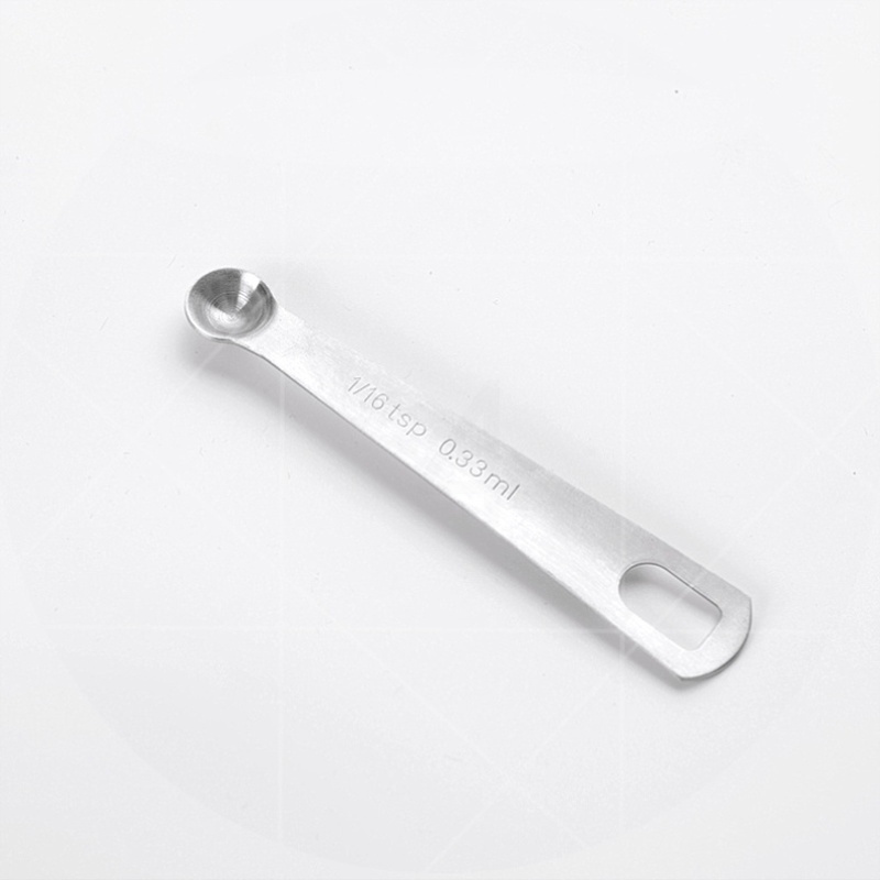 B52-单支十六分一茶匙(0.33ml) 调料克度勺不锈钢量勺5件套装烘焙工具盐勺量杯小勺子刻度厨房