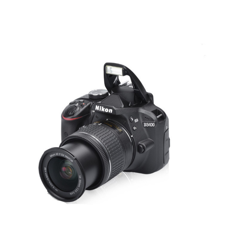 [店保五年]尼康(Nikon) D3400+18-55套机 D3400/AF-P 18-55 VR防抖单镜头套装 2416万像素 入门数码单反相机[全新港版]高清大图