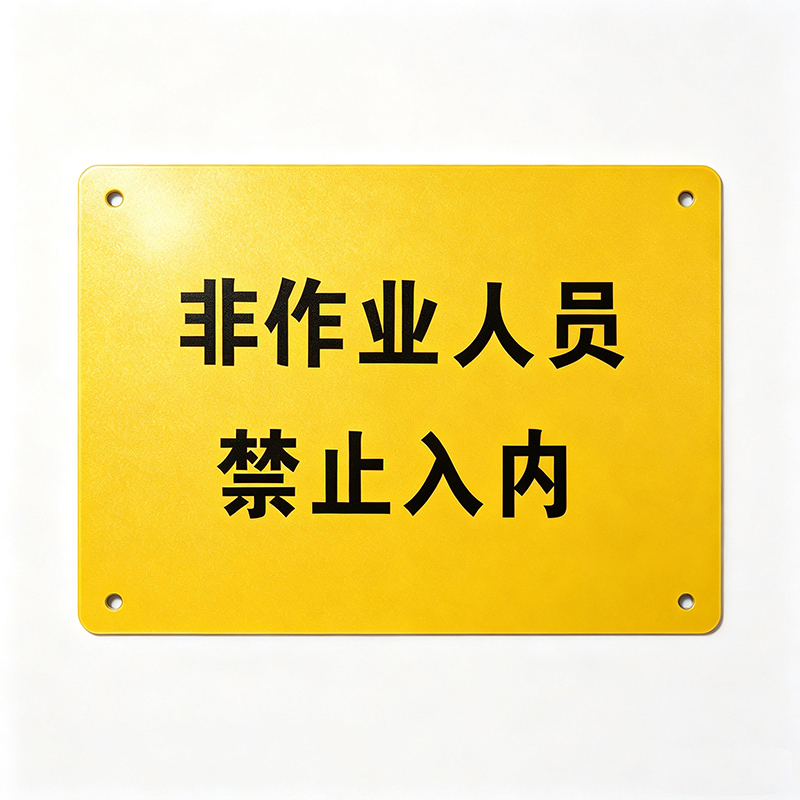 HENUO 禁止入内标识牌 600*500mm 块高清大图