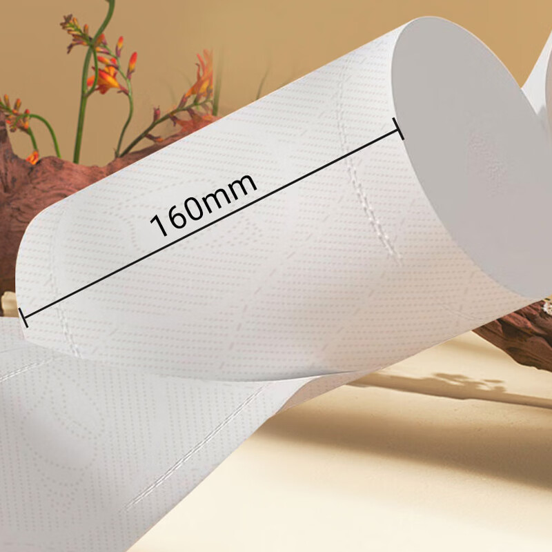 顺清柔无芯卷纸5层225g*12卷 5D海洋立体压花易溶解卫生纸厕纸高清大图