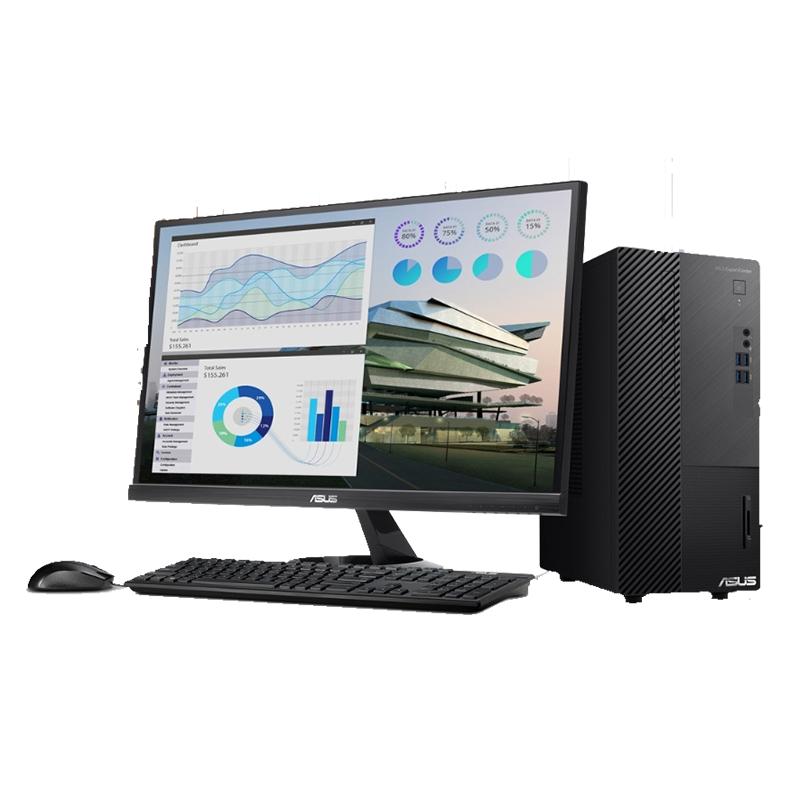 华硕（ASUS）D500MA商用电脑套机 27 英寸显示器（i3-10100 8G 256G 2G独 W10）