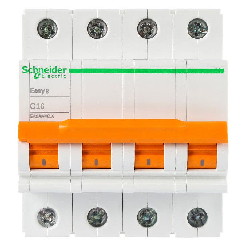 施耐德电气 微型断路器 空气开关 三相四线总闸开关 EA9系列 4P C25A EA9AN4C25图片