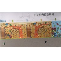 爱克赛 TW 幼儿园 定制 每平方米 木质攀爬墙 可定制 攀爬墙