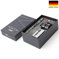 凌美(LAMY)Safari狩猎者钢笔墨水商务套装自信透明色F尖