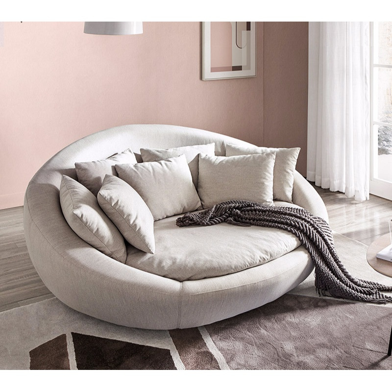 苏宁放心购巴比松北欧沙发布艺椭圆形懒人个性多功能家具165h18astyle