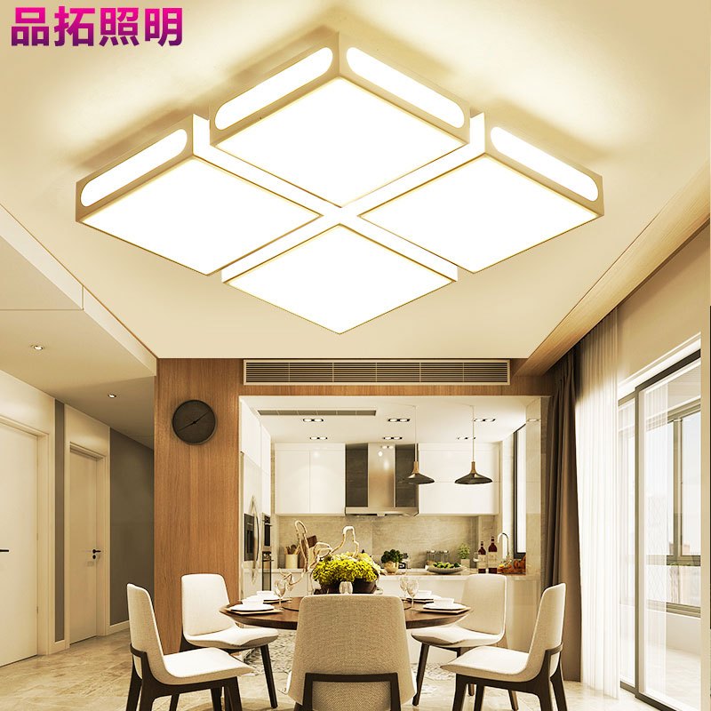 品拓(PINTUO)简约现代铁艺客厅灯温馨浪漫卧室灯餐厅灯饰灯具书房灯led吸顶灯具15?