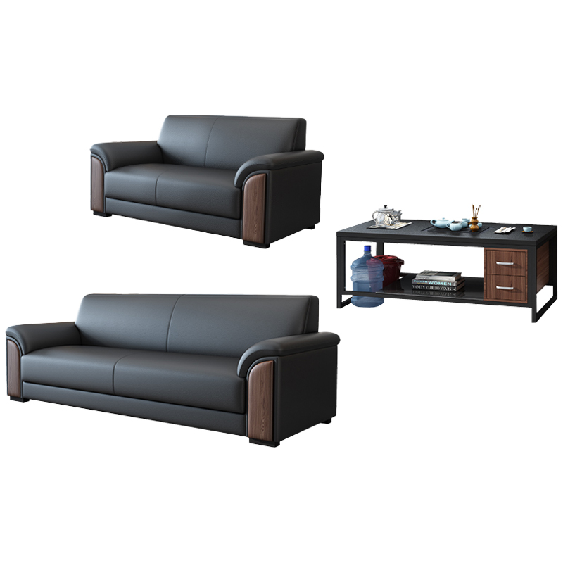 依韵珂接待沙发192*78*81cm(2+3+火烧石茶几)套高清大图