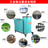 广东服装厂用吸棉絮线头碎布用380V大容量吸尘器纺织厂用吸尘器