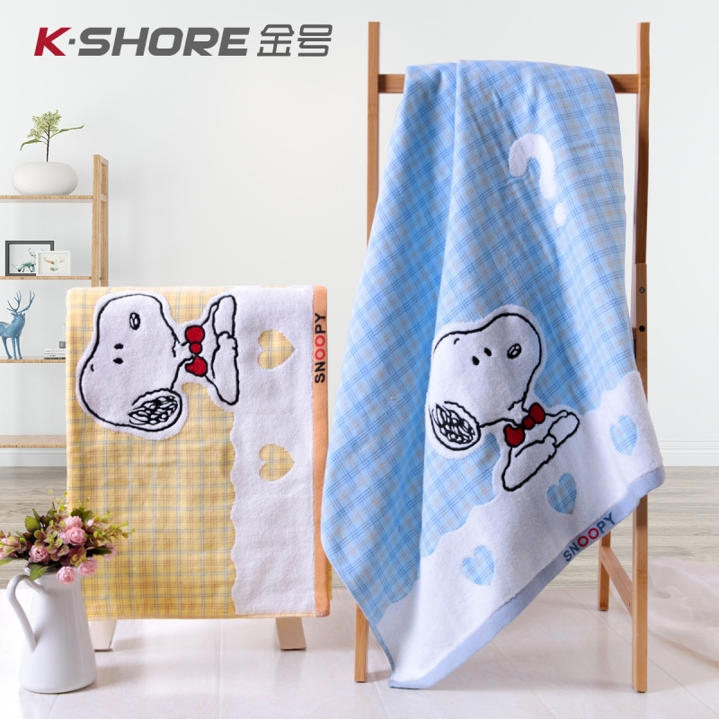 金号(KING SHORE)纯棉浴巾家用男女成人加大加厚情侣柔软吸水大号毛巾全棉裹巾