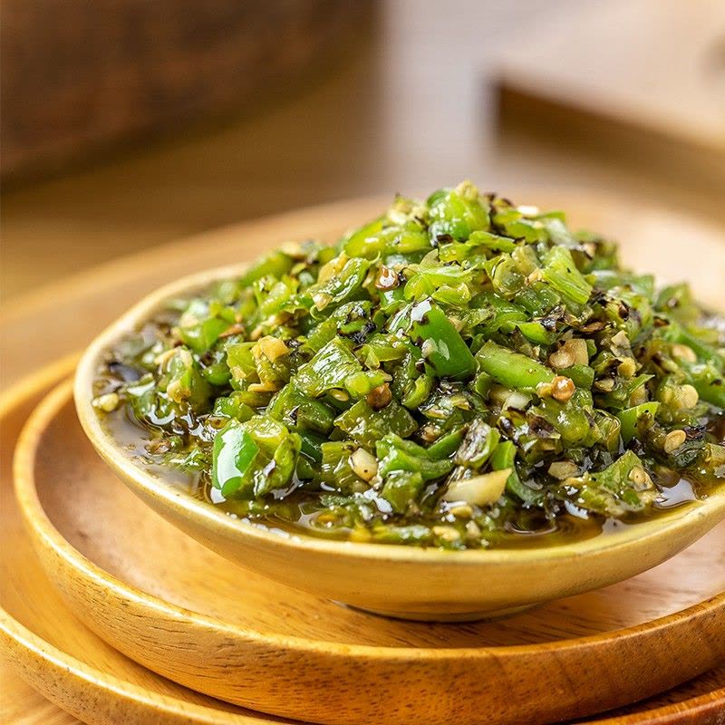 吉香居 [烧椒酱200g/瓶] 暴下饭酱香菇酱拌饭酱牛肉酱下饭菜竹笋拌面酱辣椒酱烧椒酱炭烧辣椒酱拌饭酱青椒剁椒酱图片