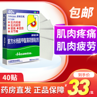 【免运费40贴！】日本进口 撒隆巴斯(Salonpas)复方水杨酸甲酯薄荷醇贴剂6.5cm*4.2cm*40贴