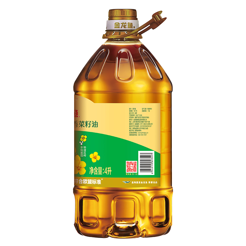 金龙鱼零反式脂肪特香菜籽油4L非转压榨一级高清大图
