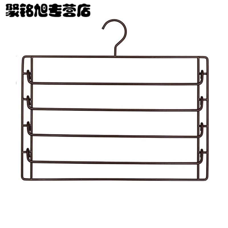 多功能裤架多层裤子衣架无痕夹子家用衣柜裤挂钩裤夹收纳生活日用洗晒用品衣架