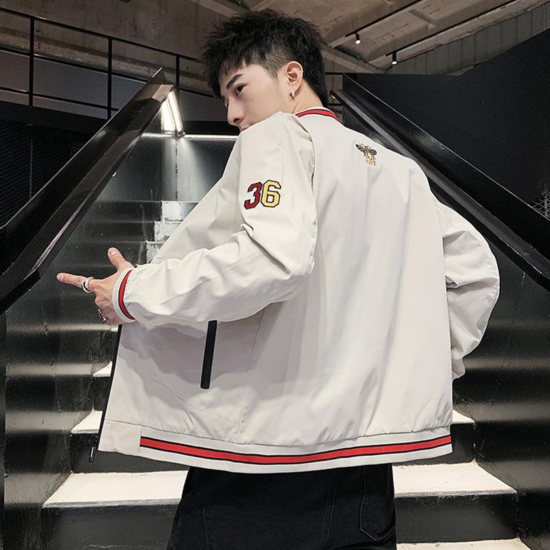 [直营]木林森(MULINSEN)外套男春秋季休闲宽松立领男士夹克潮流男上装衣服