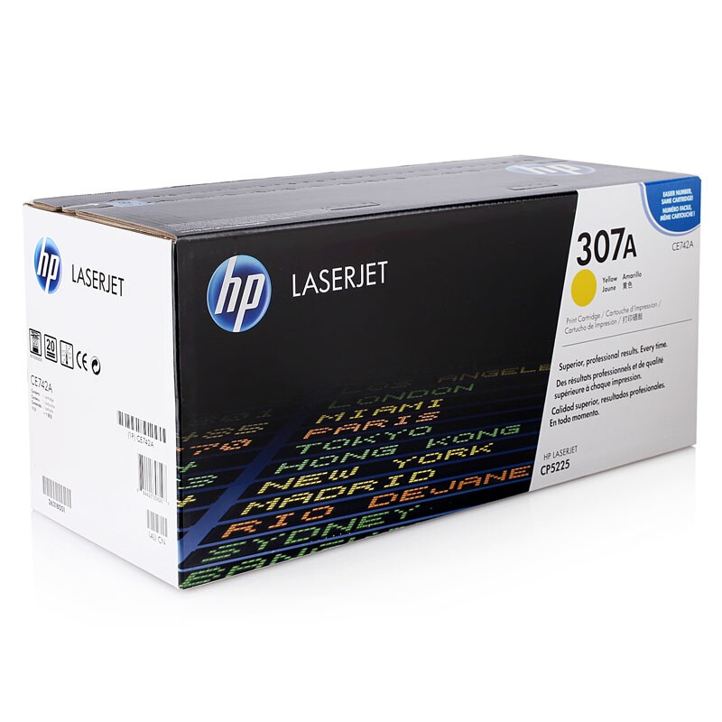 惠普(HP)CE742A 黄色硒鼓 307A(适用LaserJet CP5225 CP5225n CP5225dn)高清大图