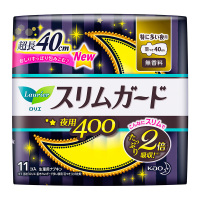 日本原装进口]花王乐而雅(laurier)零触感特薄超特长夜用卫生巾40cm11片