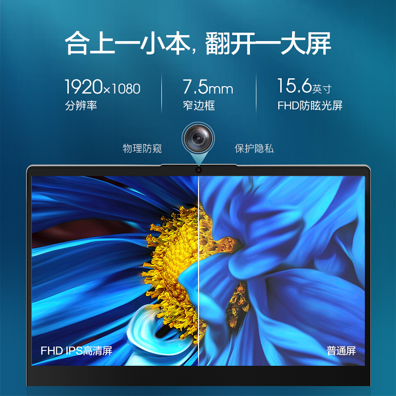 联想(Lenovo)IdeaPad15s 全新锐龙六核 15.6英寸笔记本电脑小新青春升级版 (R5-5500U 12G 256G固态 灰) 定制 轻薄本 网课学习