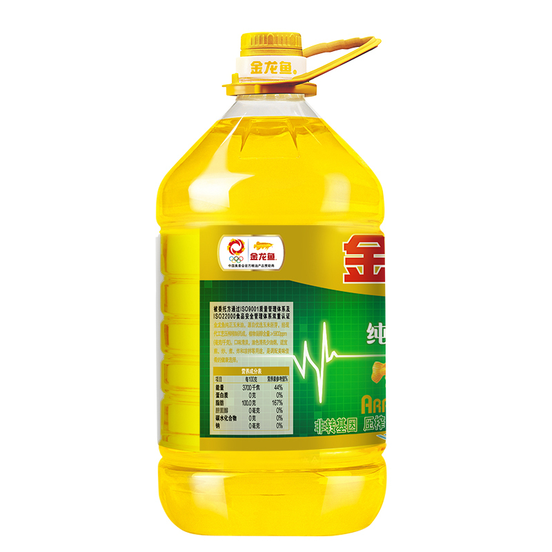 金龙鱼 食用油 非转基因 压榨 一级 纯正玉米油4L*4 家用炒菜烹饪煎炸高清大图