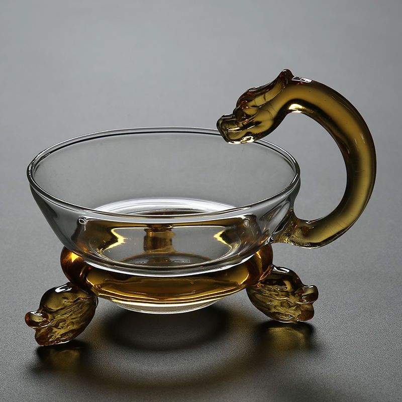 玻璃茶漏茶滤创意茶叶过滤网泡茶滤茶器茶隔漏斗功夫茶具配件 直架茶漏-透明