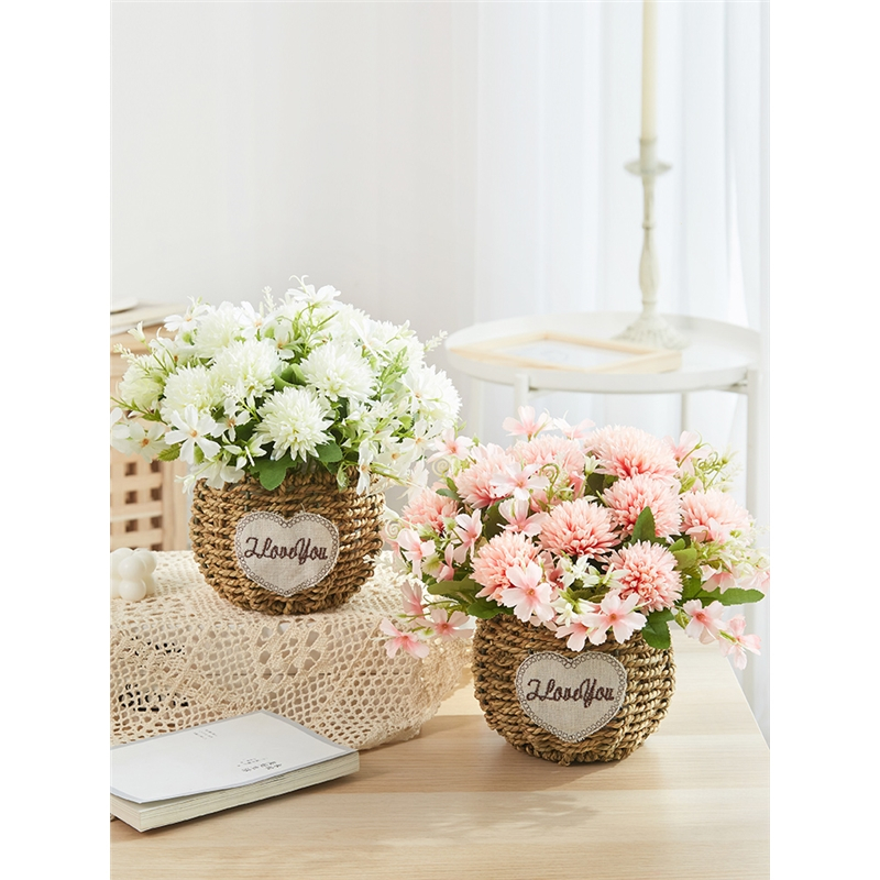 古达向日葵假花仿真花摆设客厅餐桌花艺用品摆件装饰塑料花束绢花盆栽