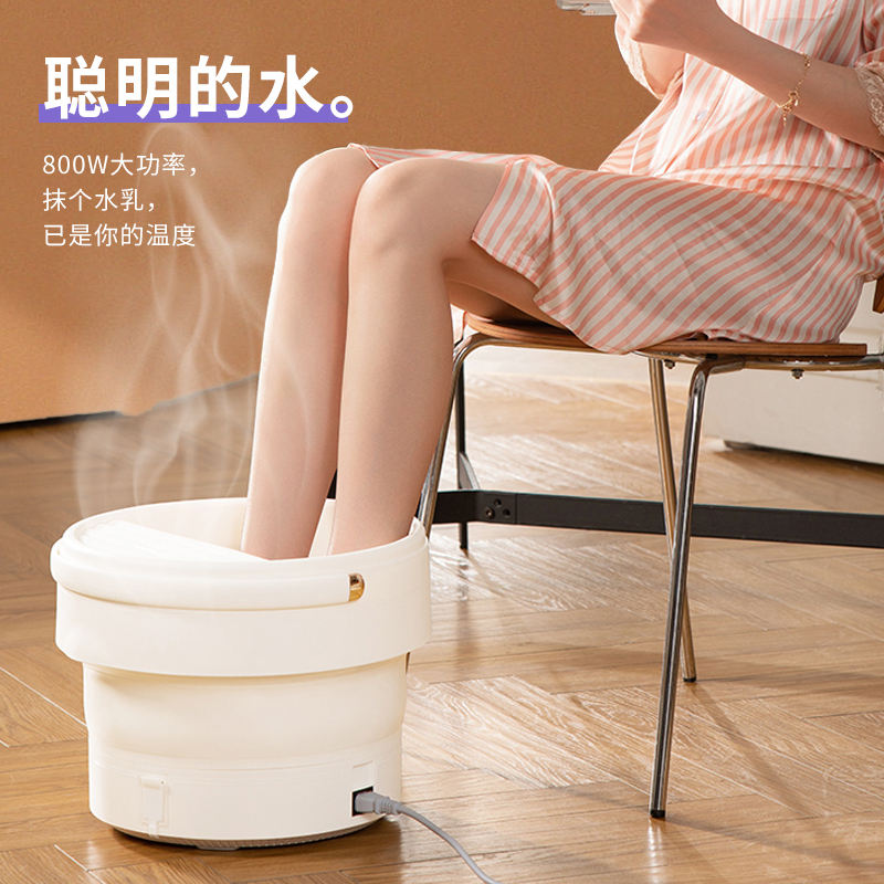 和正 足浴 器 足浴盆 泡脚桶 洗脚盆恒温加热脚动按摩泡脚盆足疗高深桶 HZ-Z1!高清大图