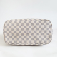 [正品二手95新]路易威登(LV)Neverfull N41361 女士 中号 白色 棋盘格 购物袋 帆布 子母袋 票据