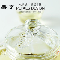 鼎亨茶具耐热玻璃茶壶大容量南瓜壶全透明玻璃花茶壶家用客厅
