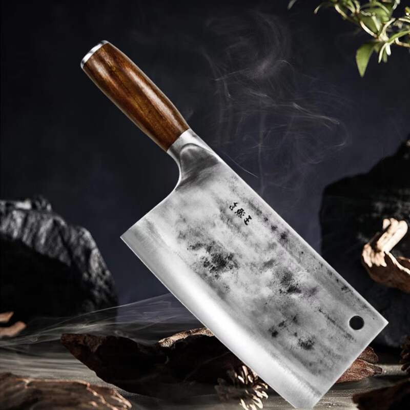 王源吉 切片刀手工锻打老式切肉切菜刀 锋利不锈钢锻打厨房轻便菜切片刀高清大图