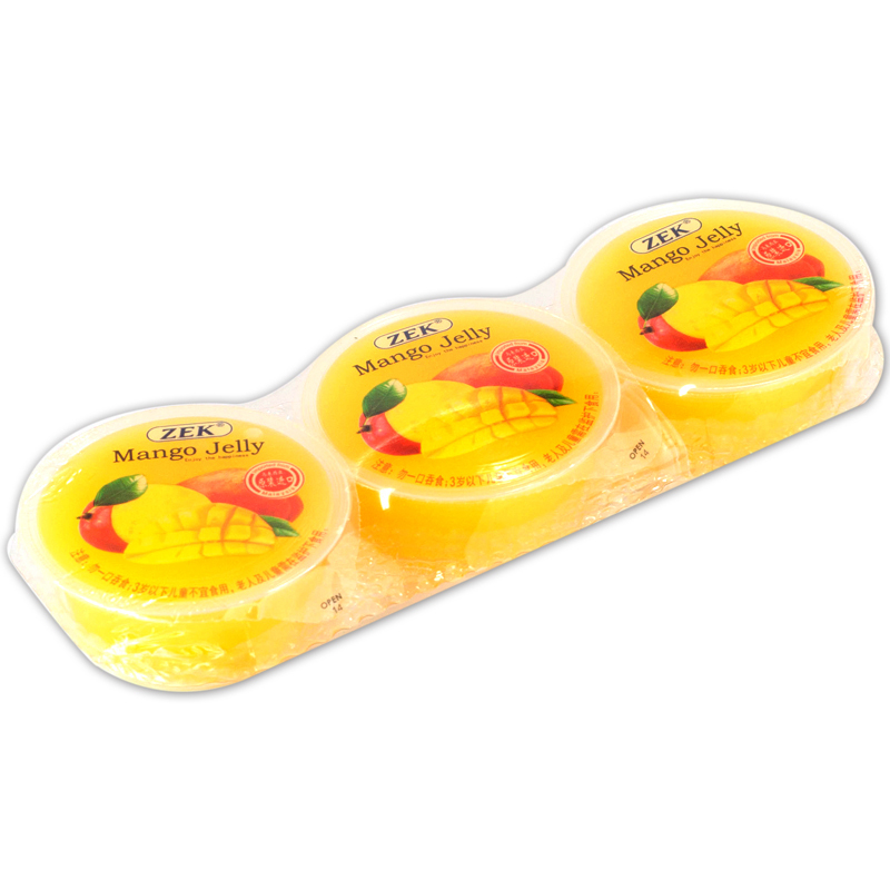 马来西亚进口 ZEK芒果味果冻255g(85g*3) 水果味儿童零食 进口食品